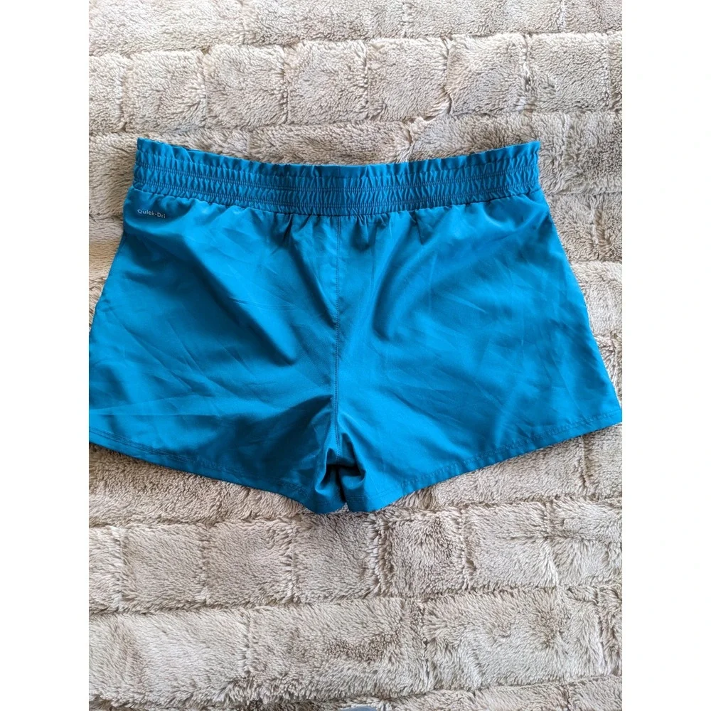 Xersion Quick-Dri Women Blue Athletic Running Shorts Size L Large 14.5/16.5P